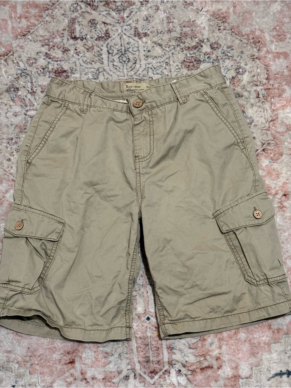 Lucky Brand Kids Cargo Shorts in Khaki Green